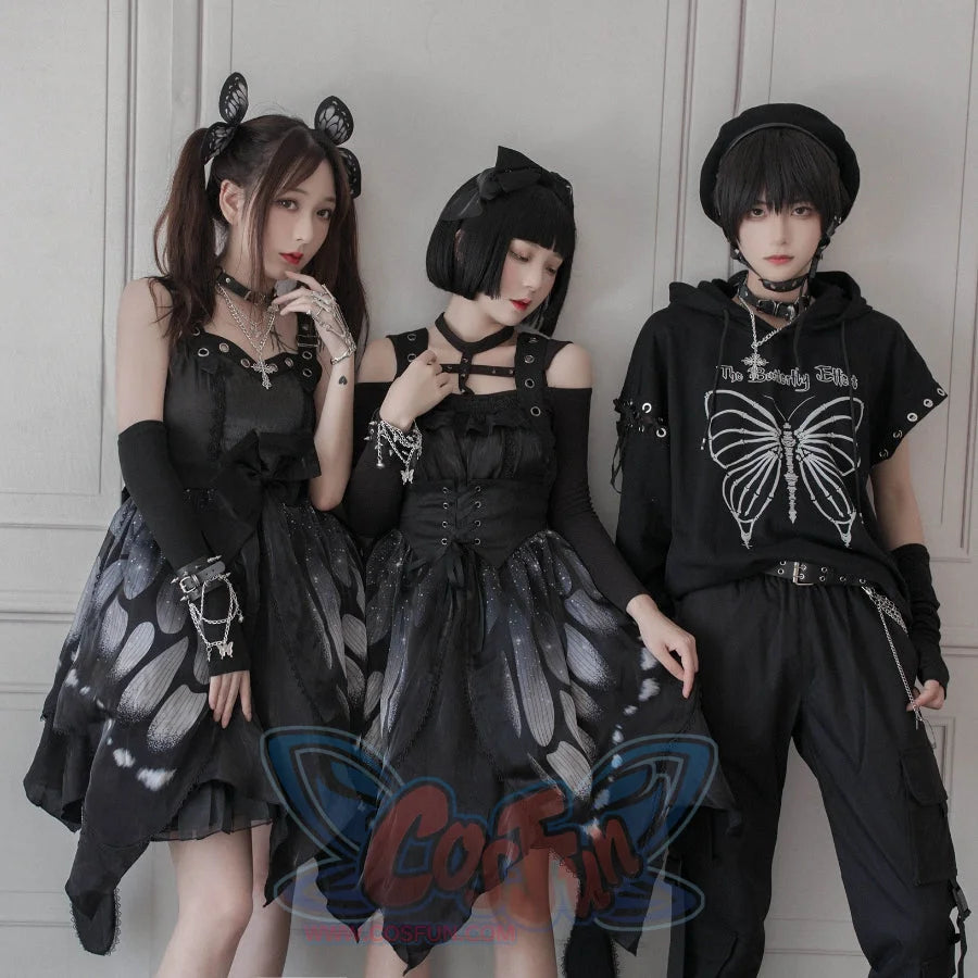 Original Light Reflecting Butterfly and Inverse Cross T-shirt