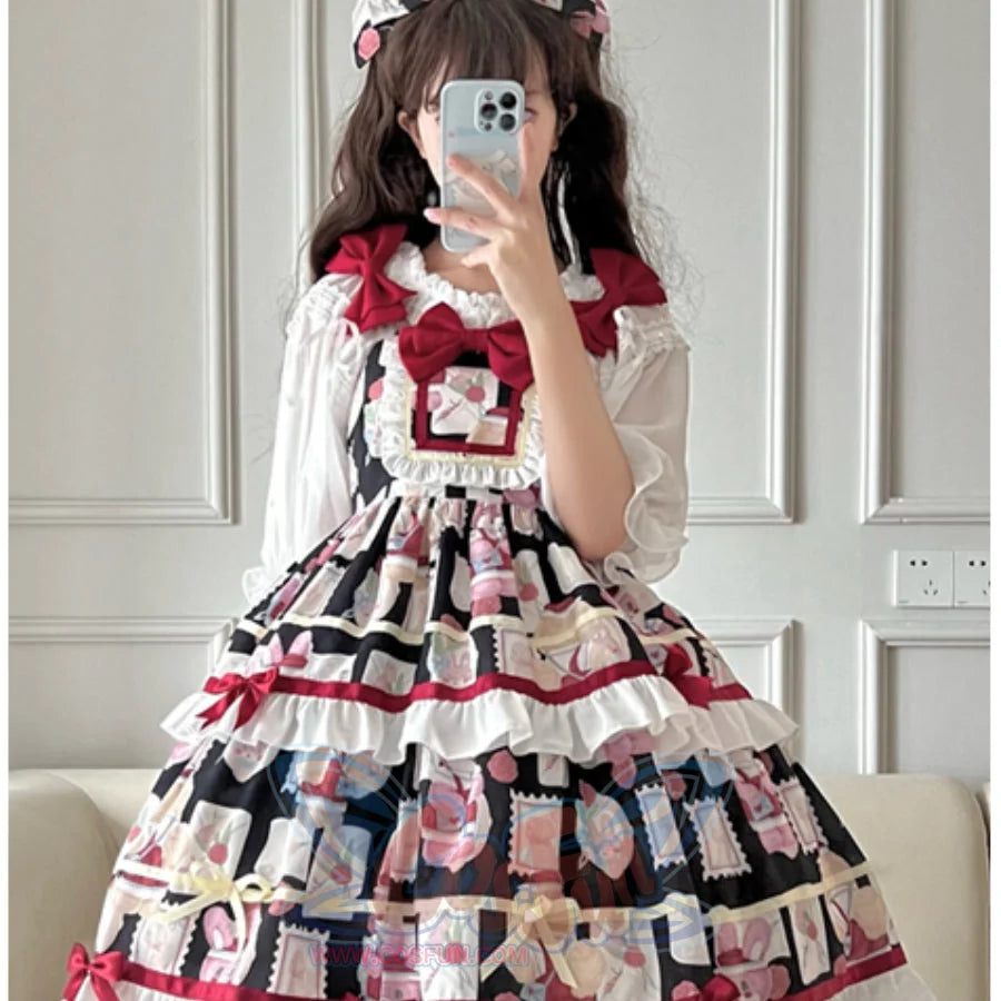 Sweet and Lovely Cake Lolita Jumper Skirt