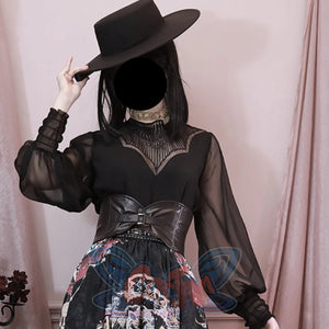 Egypt Style Embroidered Lolita Long Sleeve Shirt - cosfun