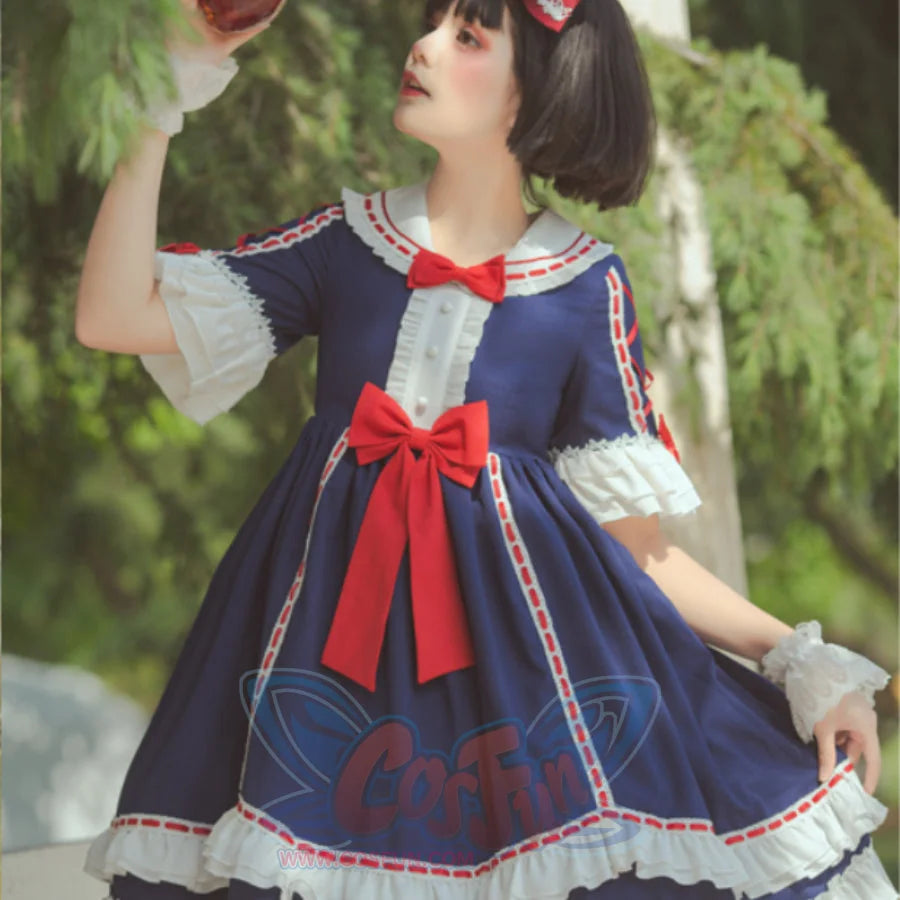 Royal Gorgeous High Waist Lolita Short Sleeve Dress