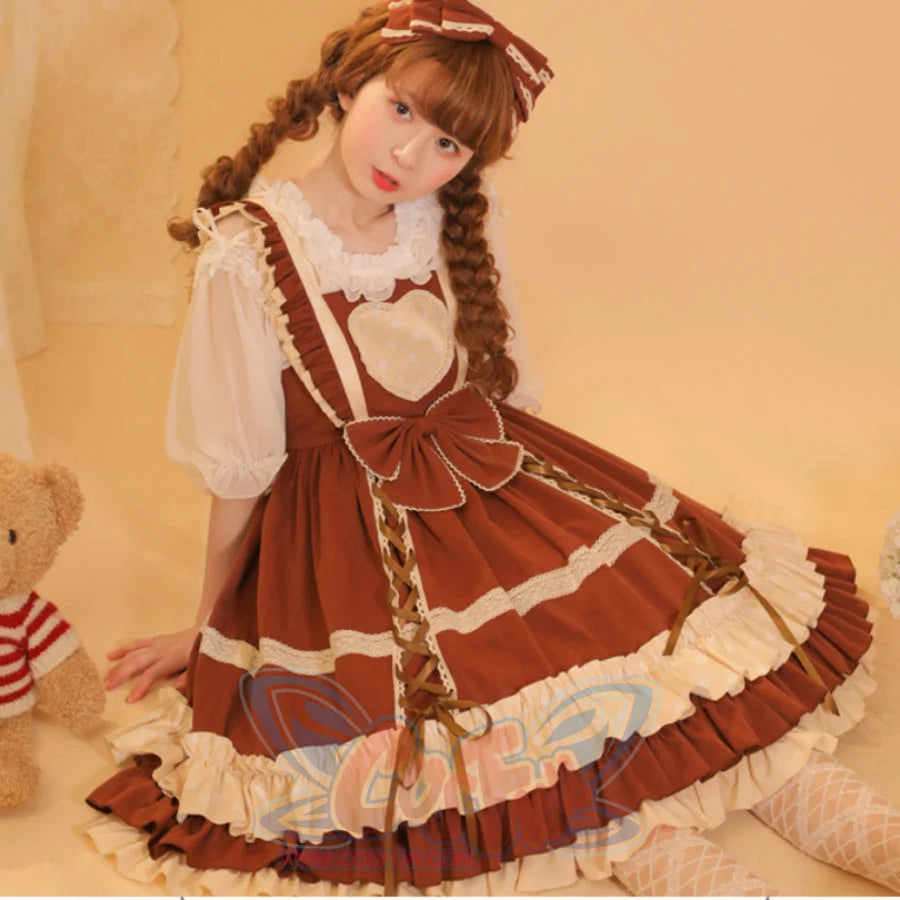 Sweet and Lovely Dot Lolita Jumper Skirt