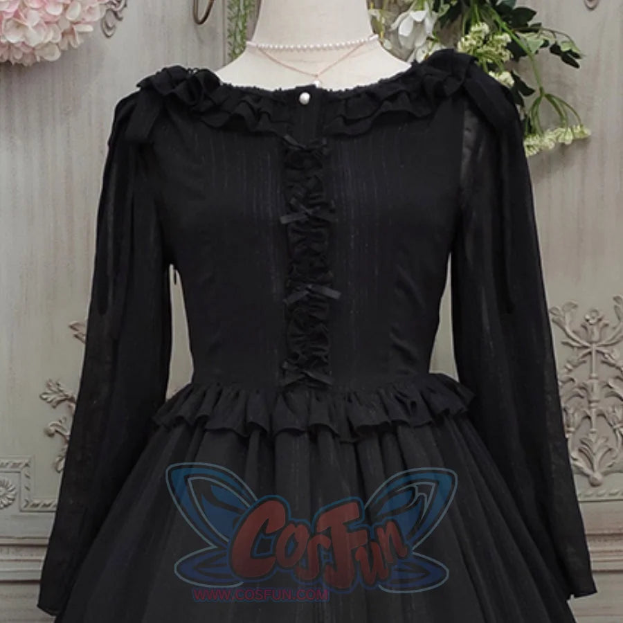 Elegant Lolita Lace Long Sleeve Sunscreen Shirt - cosfun