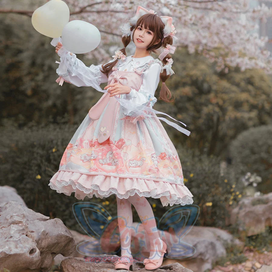 Sweet Daily Lolita Princess Jumper Skirt Sets