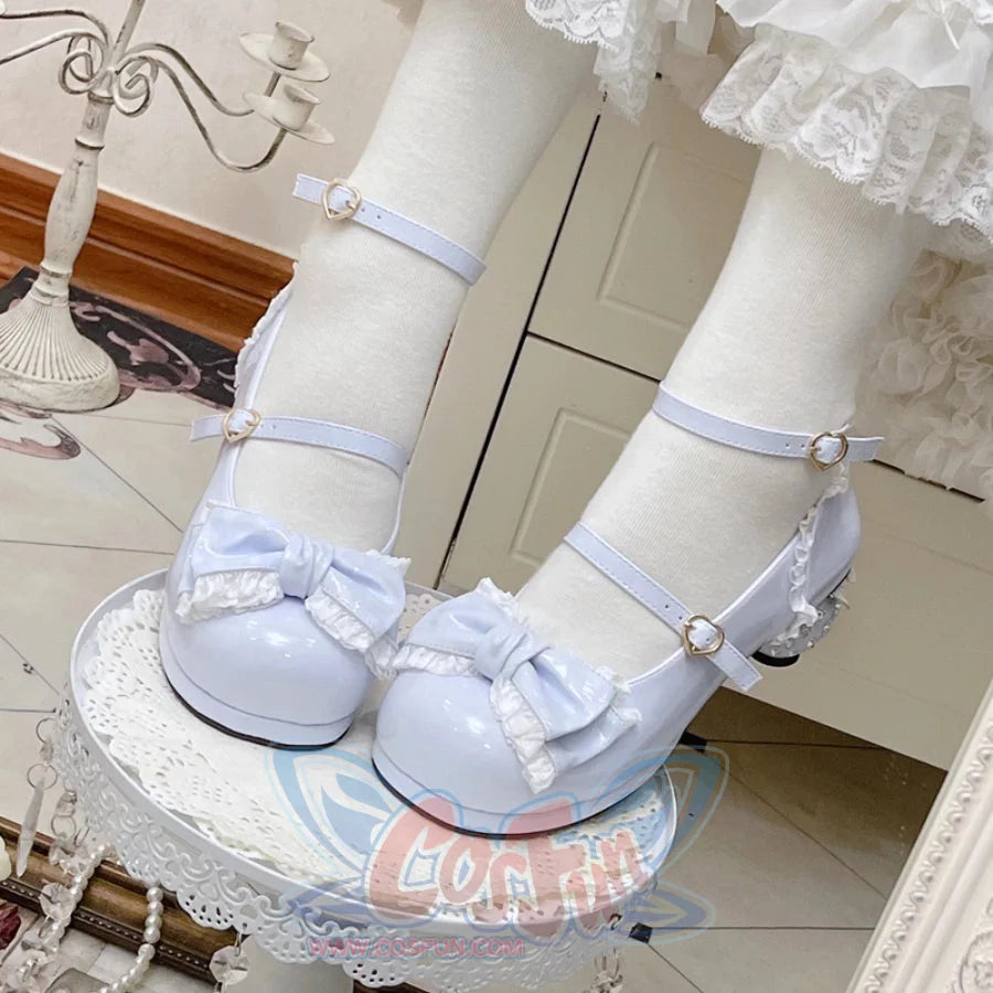 Sweet Middle-heeled Round Toe Lolita Shoes