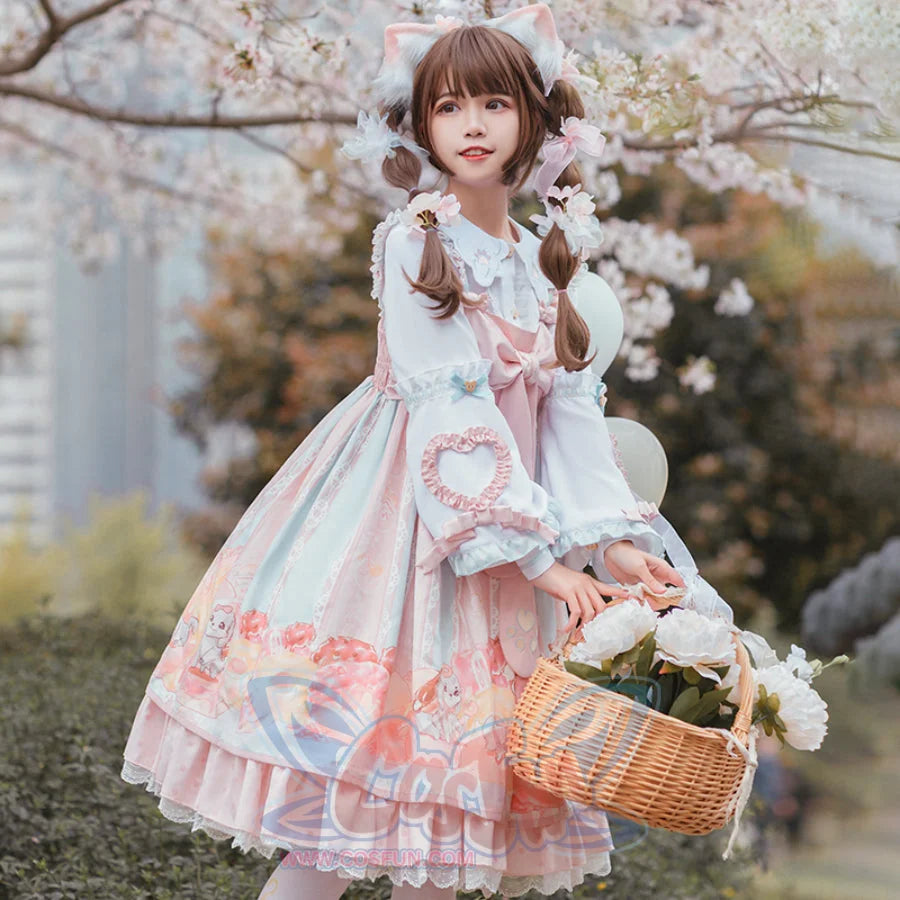 Sweet Daily Lolita Princess Jumper Skirt Sets