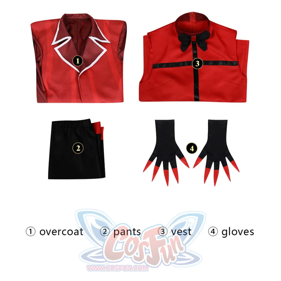 Hazbin Hotel Alastor Cosplay Costume C08950 Female / S Costumes