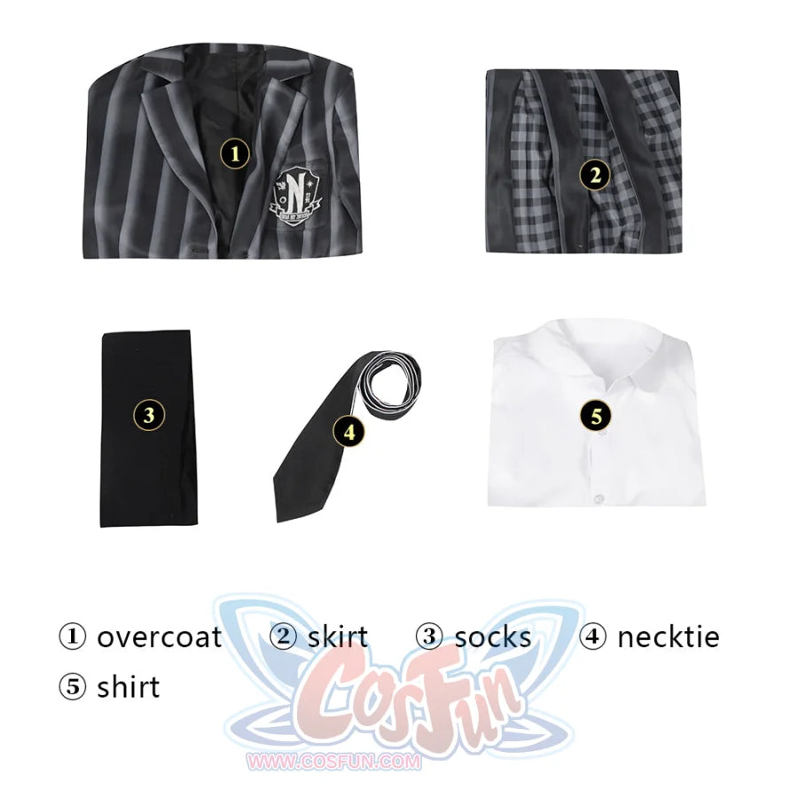 Wednesday Addams Cosplay Costume C07057 Costumes