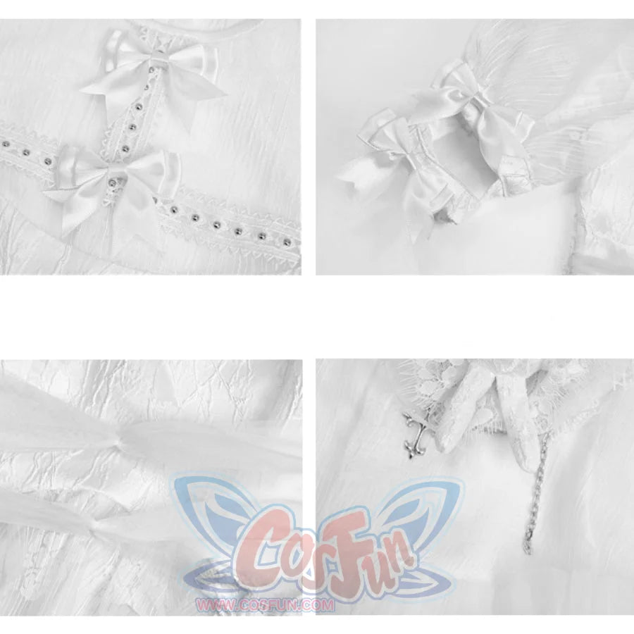 Alice White Gothic Chiffon High Waist Bubble Sleeve Dress