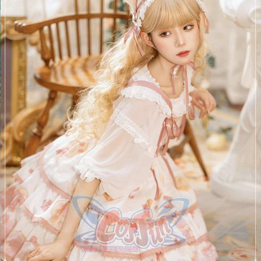 Summer Lovely Lolita High Waist Jumper Skirt