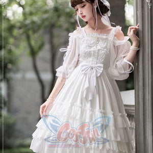 Elegant Lolita High Waist Jumper Skirt - cosfun