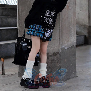 Original Spice Girl Dark  Lolita Thick Soled Shoes S22660 - cosfun