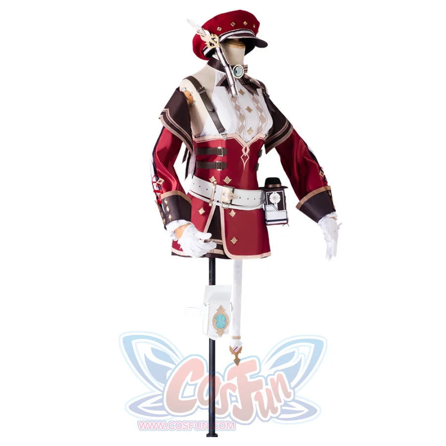 Genshin Impact Charlotte Cosplay Costume C08283 A Women / Xs Costumes