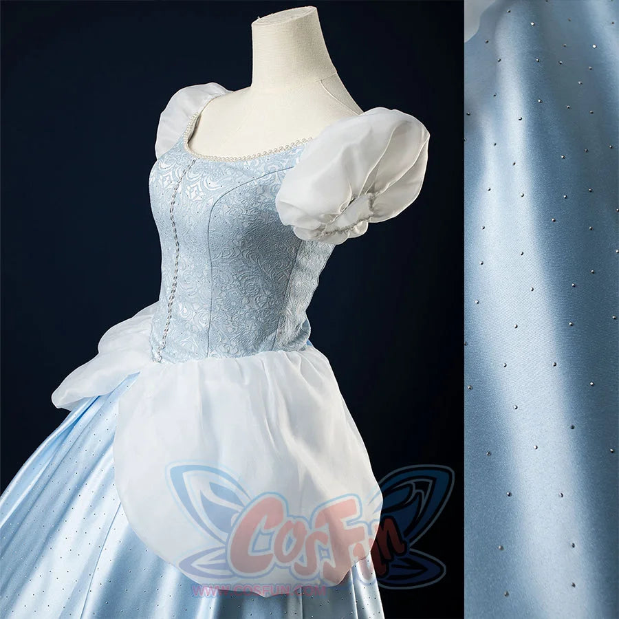 【READY TO SHIP】Cinderella Cosplay Costume Princess Dress Fairy Tale Ball Gown N08290 Costumes