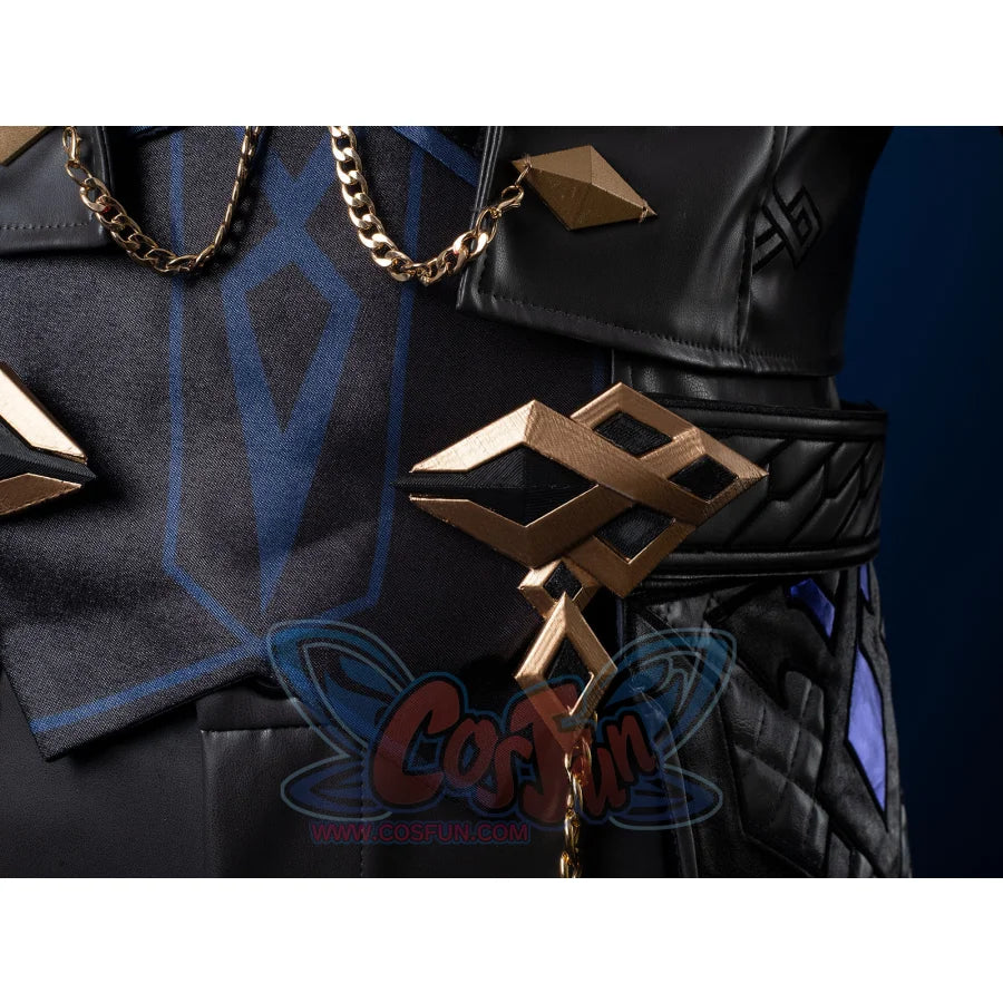 Genshin Impact Fatui Harbinger The Captain Il Capitano Cosplay Costume C09227 AAA Costumes