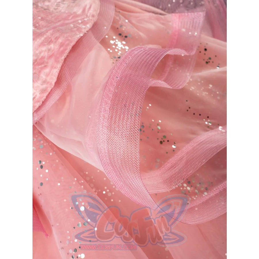 Formal Dress Cosplay Costume Dreamy Pink Strapless Ball Gown FY0144 Costumes
