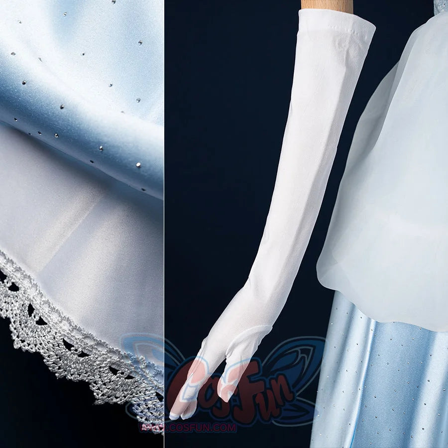 【READY TO SHIP】Cinderella Cosplay Costume Princess Dress Fairy Tale Ball Gown N08290 Costumes