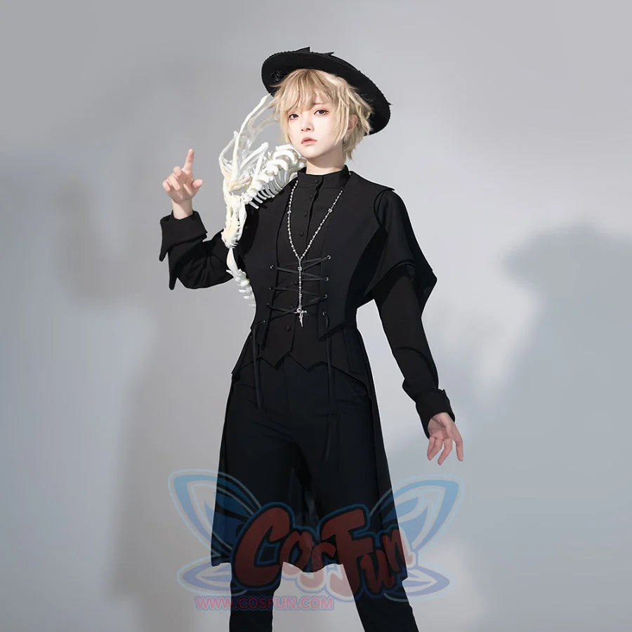 PRE-SALE Medieval Original Vintage Little Prince Lolita Swallowtail Long Vest