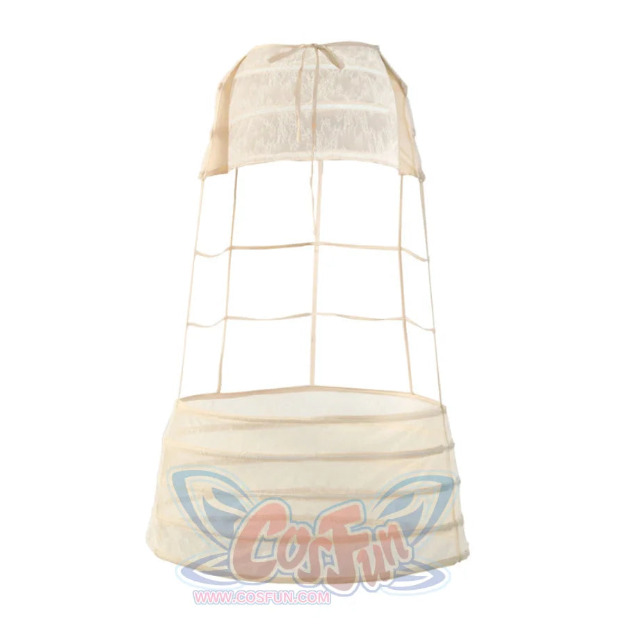 Rococo Duchess Summer Basil French Vintage Long Train Skirt