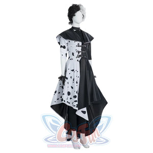 Movie Cruella Estella Cruella De Vil Cosplay Costume C00687 Costumes