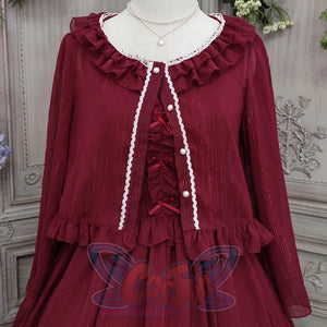 Elegant Lolita Lace Long Sleeve Sunscreen Shirt - cosfun