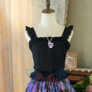 Elegant Daily Lolita Cotton Spaghetti Strap - cosfun