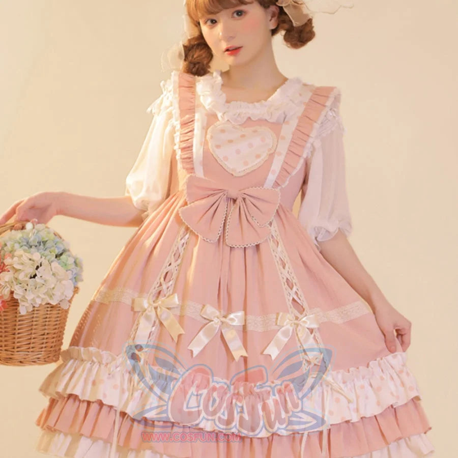 Sweet and Lovely Dot Lolita Jumper Skirt