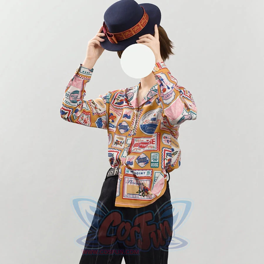 American Style Vintage Daily Lolita Printed Shirt - cosfun