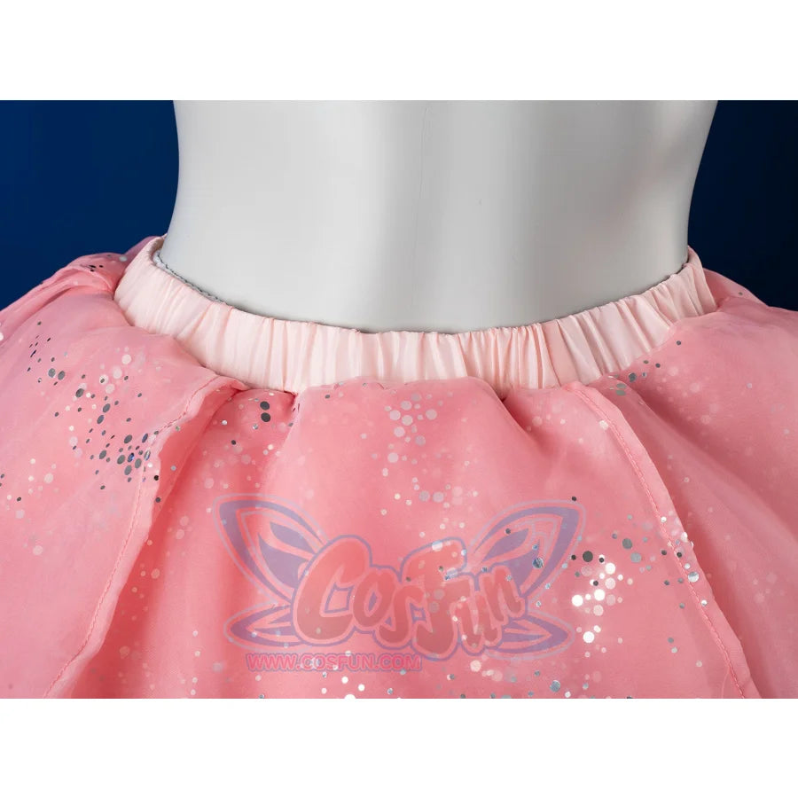 Formal Dress Cosplay Costume Dreamy Pink Strapless Ball Gown FY0144 Costumes