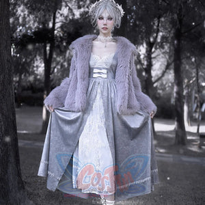 Winter Gothic Embroidered Lace Long Sleeve Dress