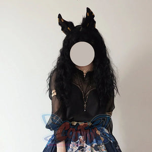 Egypt Style Embroidered Lolita Long Sleeve Shirt - cosfun