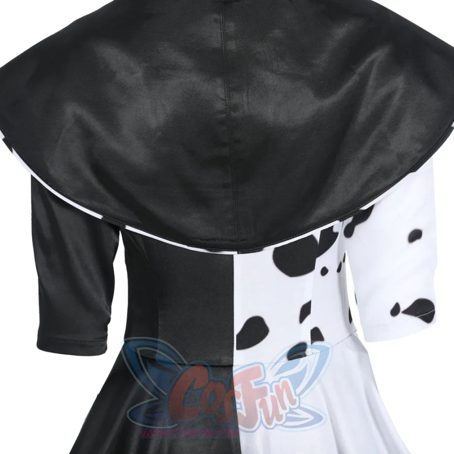 Movie Cruella Estella Cruella De Vil Cosplay Costume C00687 Costumes