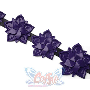 Detail of Mira cosplay costume killer black suit.