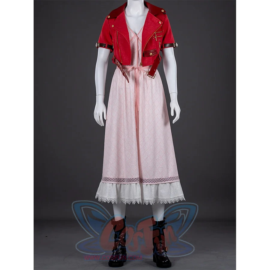 🎃【READY TO SHIP】Final Fantasy VII Rebirth FF7R Aerith Gainsborough Cosplay Costume N09173 AAA Made to Order: 4-6 Weeks