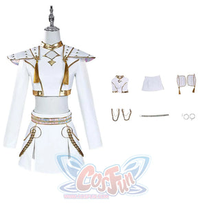KPop Demon Hunters HUNTR/X Zoey Cosplay Costume What It Sounds Like Platinum Stage Outfit N09547E XS Costumes