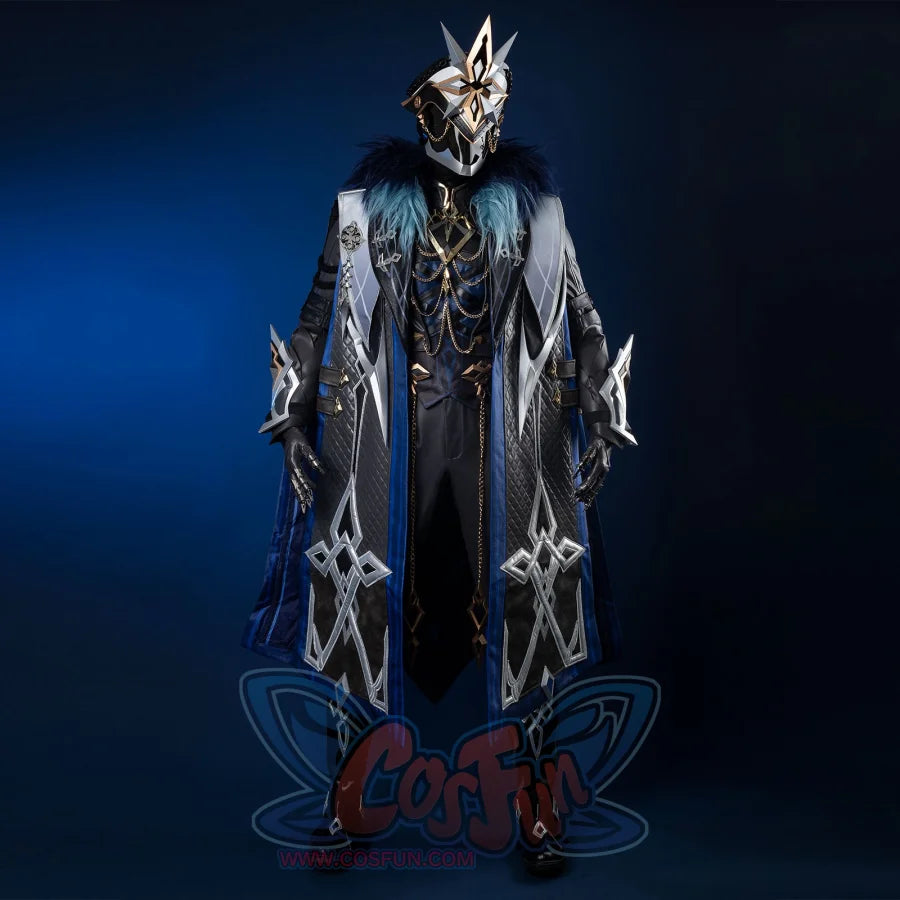 Genshin Impact Fatui Harbinger The Captain Il Capitano Cosplay Costume C09227 AAA Costumes
