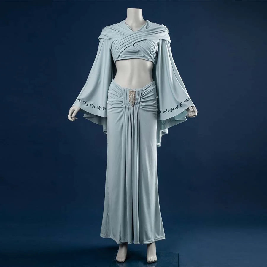 padme green dress COSFUN Padmé Amidala Cosplay Costume