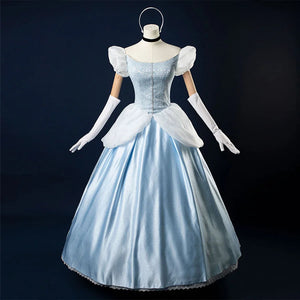 【READY TO SHIP】Cinderella Cosplay Costume Princess Dress Fairy Tale Ball Gown N08290 Costumes
