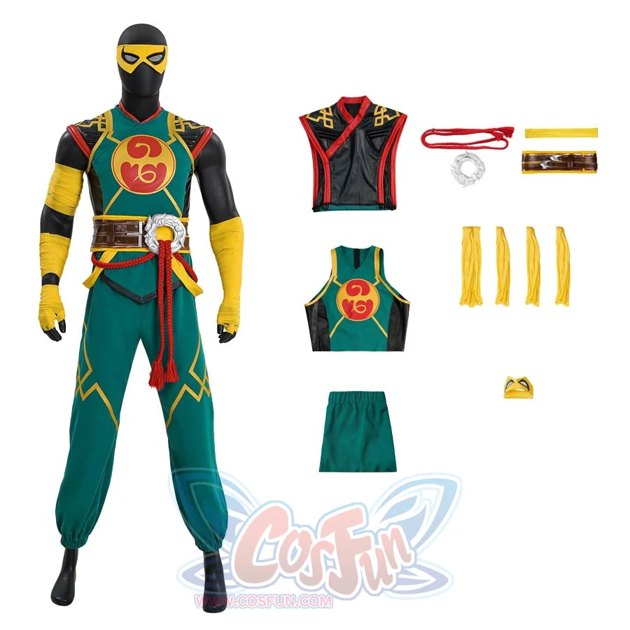 Game Rivals Sword Master Iron Fist Cosplay Costume N09467 XS Costumes