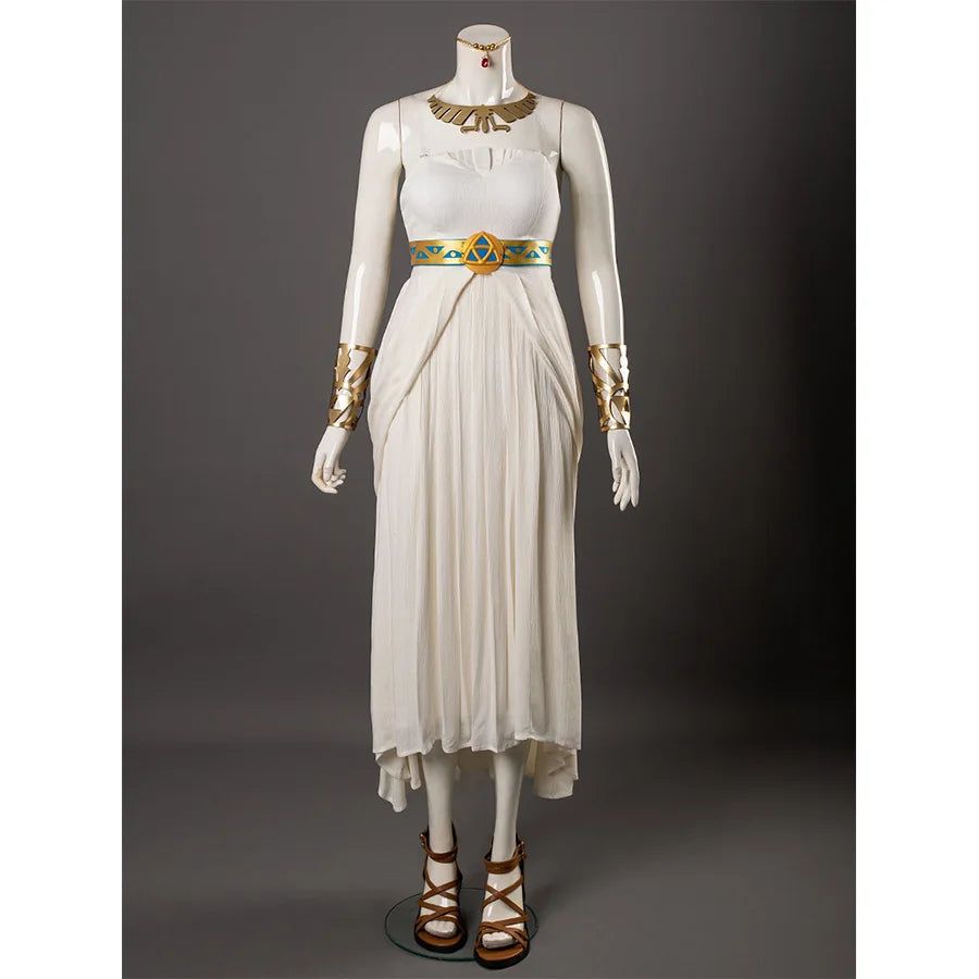 Legend White Skirt Outfit Zelda Breath Of The Wild Zelda BOTW Cosplay Dress: Adult Princess Costume, Legend White Skirt Outfit Zelda Breath Of The Wild Zelda BOTW Cosplay Dress: Adult Princess Costume,