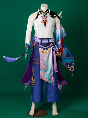 Ready to Ship Genshin Impact Xiao Cosplay Costume C00269 AA