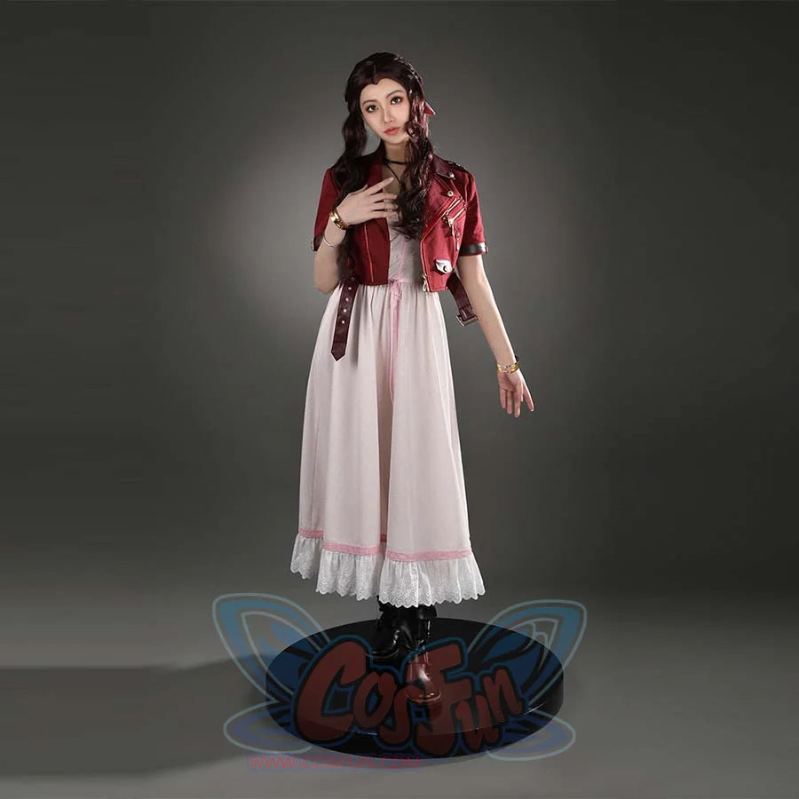 🎃【Ship by Halloween】Final Fantasy VII Rebirth FF7R Aerith Gainsborough Cosplay Costume N08876 Costumes