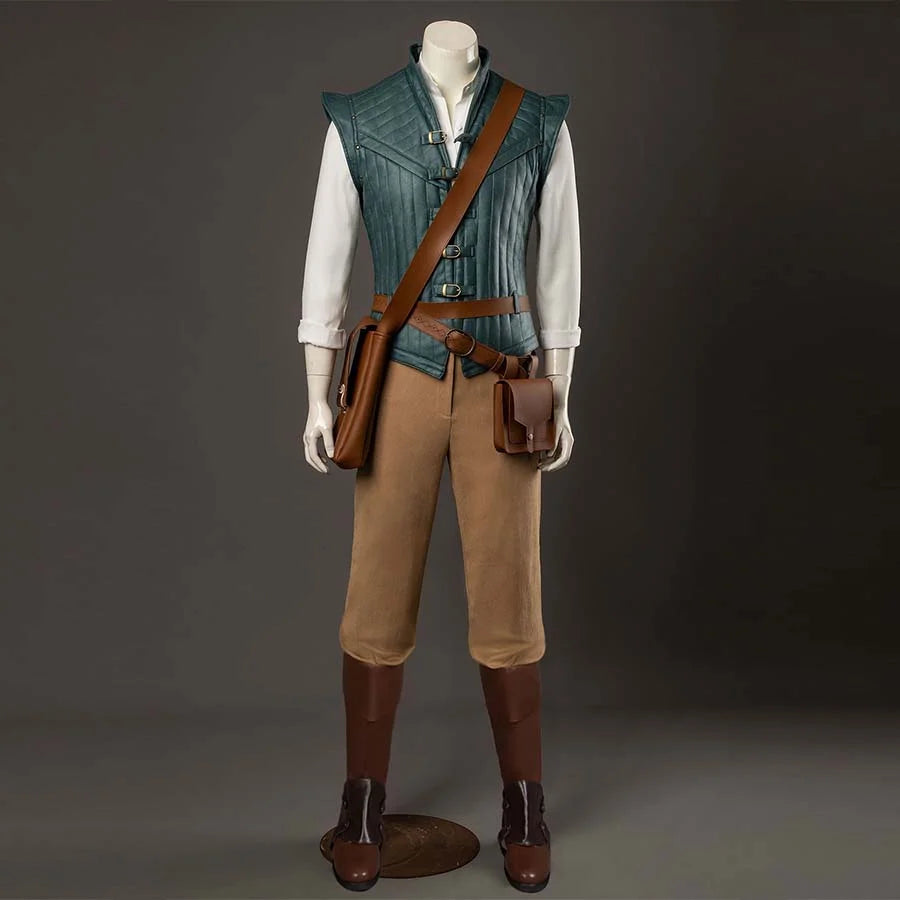 Fairy Tale Rogue Prince Adventurer Flynn Ryder Cosplay Costume BST0060 Costumes