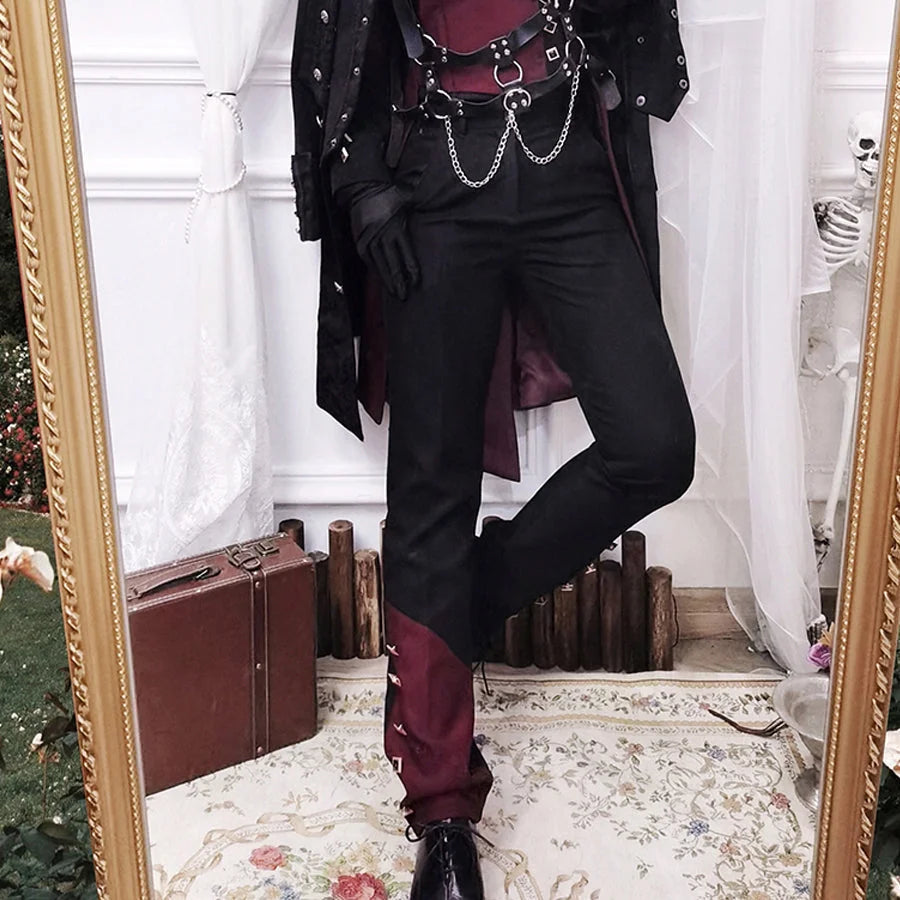 Vintage Little Prince Lolita Straight Autumn Winter Pants