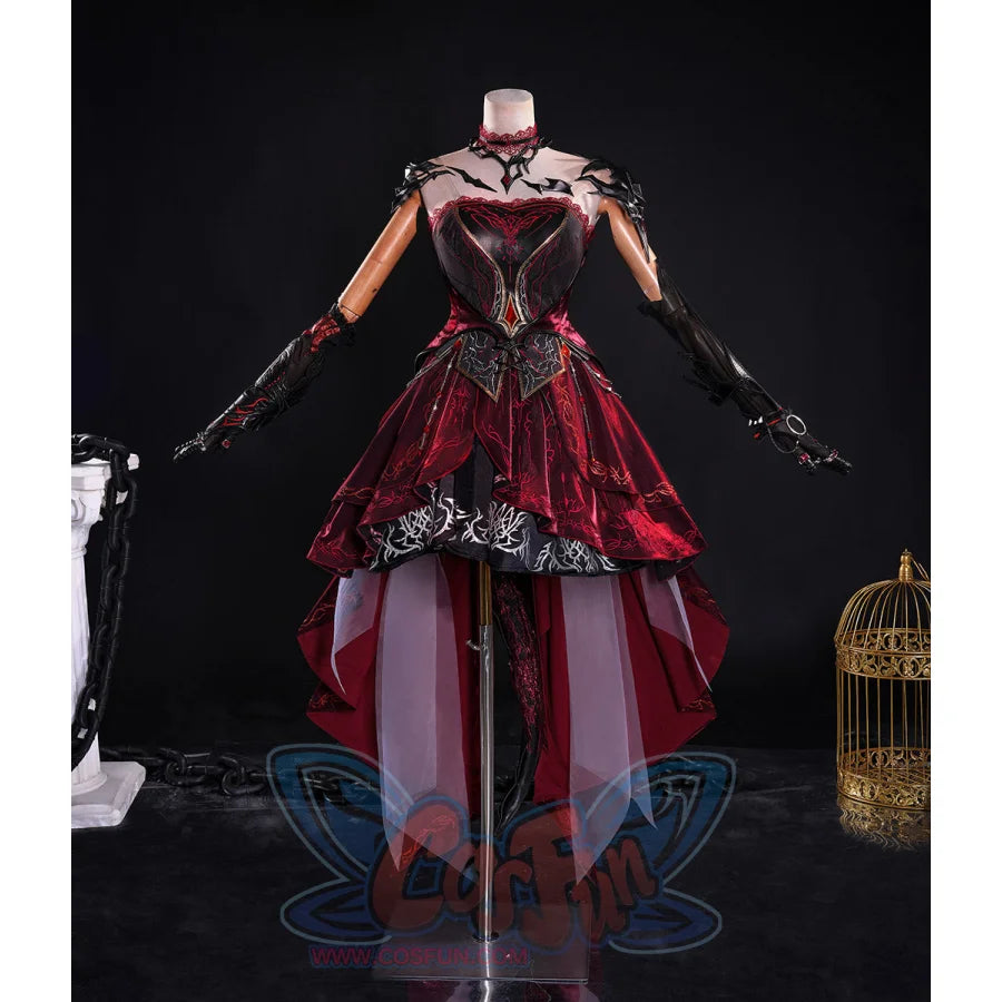 Love and Deepspace Protagonist MC Cosplay Costume Scarlet Passion Abysm Sovereign Outfit C09404 Costumes