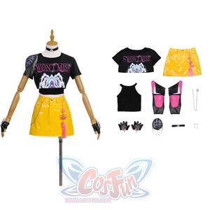 KPop Demon Hunters Mira Cosplay Costume Short Sleeve Outfit N09548 XS Costumes