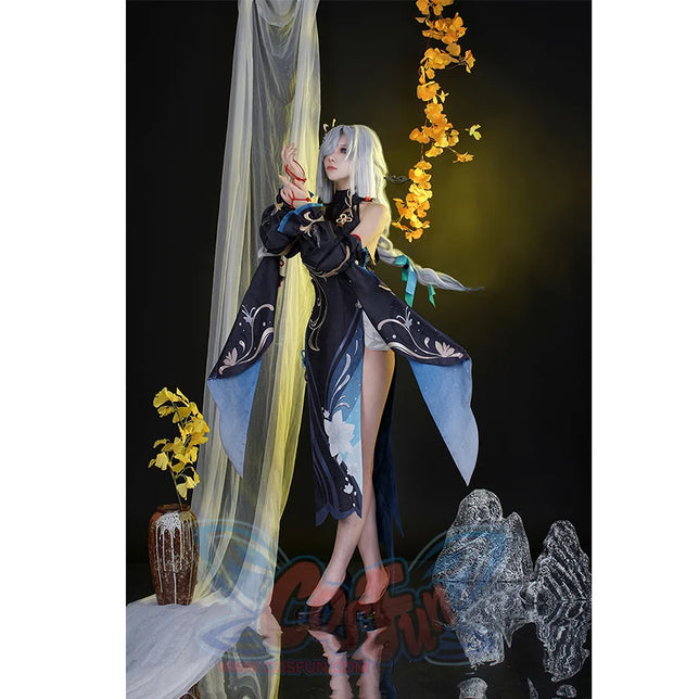 Genshin Impact Shenhe Cosplay Costume C08797 A Costumes