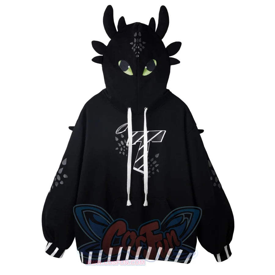 【PRE SALE】COSFUN Original Night Dragon Cosplay Full Zip Hoodie FAN0013 Sweatshirt
