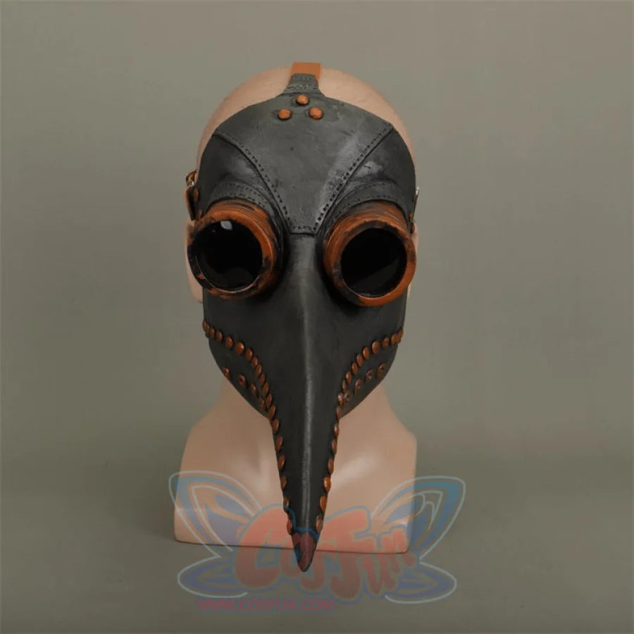 Halloween Medieval Steampunk Plague Doctor Latex Cosplay Prop Mask Bird Beak J40461 Props & Accessories