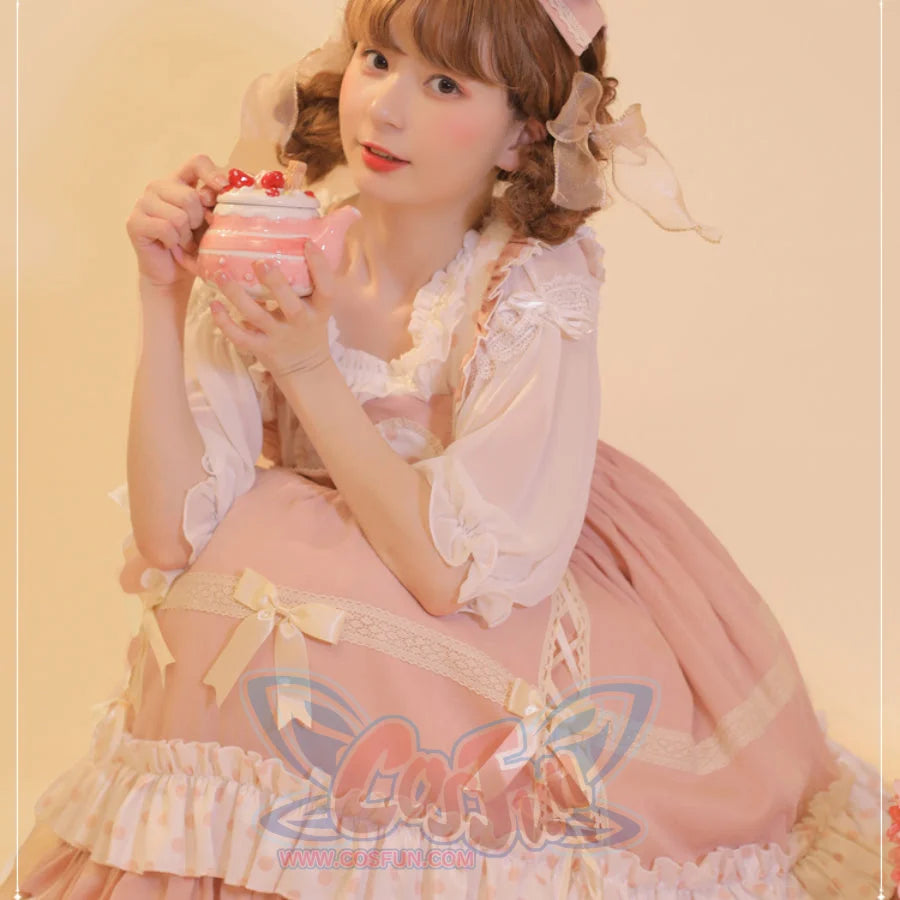 Sweet and Lovely Dot Lolita Jumper Skirt