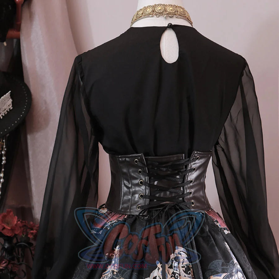 Egypt Style Embroidered Lolita Long Sleeve Shirt - cosfun